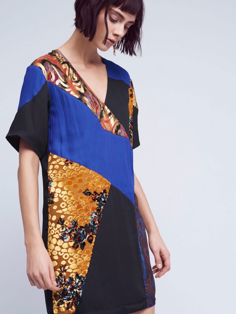 Anthropologie Camellia Patchwork Dress